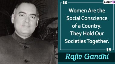 Rajiv Gandhi 76th Birth Anniversary: Notable Quotes by The Congress Leader Who Served as Youngest PM of India