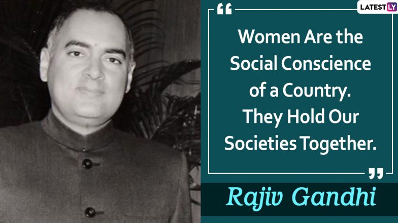 Rajiv Gandhi 76th Birth Anniversary: Notable Quotes by The Congress Leader Who Served as Youngest PM of India