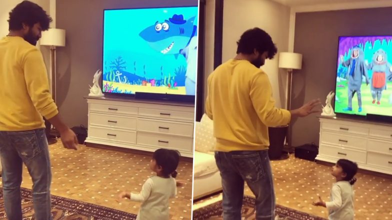Ram Charan Enjoys a 'Baby Shark' Dance Off With Niece Navishka and It's Too Cute to Miss! (Watch Video)
