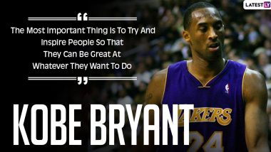 Kobe Bryant Quotes With HD Images: 10 Powerful Sayings by the LA Lakers Legend on Success and Life on His 42nd Birth Anniversary
