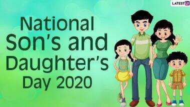 National Son’s and Daughter’s Day 2020 Wishes and HD Images: WhatsApp Stickers, Cute GIFs, Facebook Messages and Quotes for Daughters to Celebrate the Day