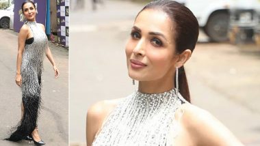 Malaika Arora Struts, Twirls and Stuns In her Charming Monochrome Outfit for India's Best Dancer Shooting (View Pics)