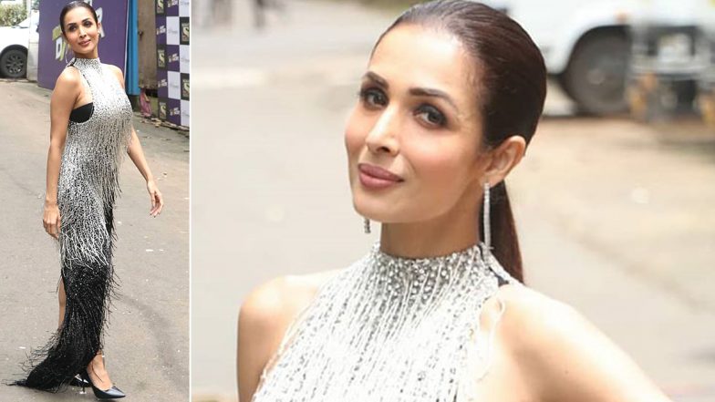 Malaika Arora Struts, Twirls and Stuns In her Charming Monochrome Outfit for India's Best Dancer Shooting (View Pics)