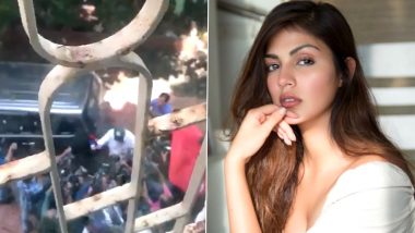 Rhea Chakraborty Shares A Video Of Media Personnel Thronging Around Her Father, Actress Requests Mumbai Police To Provide Protection