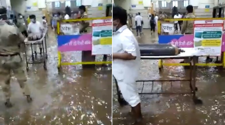 Mumbai Rains: Water Enters State-Run JJ Hospital After Incessant Showers (Watch Video)