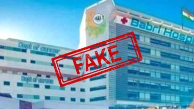 Babri Hospital Blueprint Ready? Viral Image of Building With Signboard Stating Babri Hospital is Fake; Here's Truth Behind The Picture