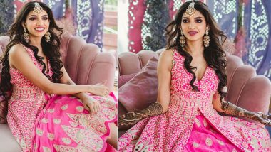 Rana Daggubati - Miheeka Bajaj Wedding: The Bride-To-Be Decks Up in a Gorgeous Pink Outfit for Her Mehendi Ceremony (View Pics)