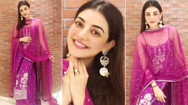 Kajal Aggarwal Defines Grace and Elegance in her Traditional Anita Dongre Outfit (View Pics)