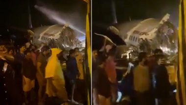 Air India Express Plane From Dubai Carrying 184 Passengers Crashes After Skidding During Landing at Kozhikode Airport