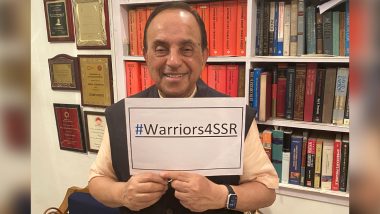 Sushant Singh Rajput Case: Subramanian Swamy Joins #Warriors4SSR Digital Protest (View Pic)