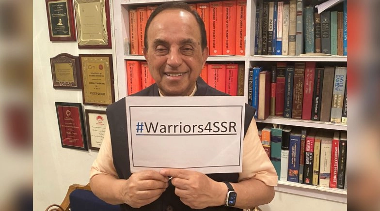 Subramian Swamy Joins #Warriors4SSR Digital Protest 