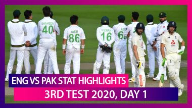 ENG vs PAK Stat Highlights, 3rd Test 2020, Day 1: Zak Crawley-Jos Buttler Put Hosts in Command