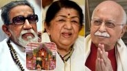 Ram Mandir Bhumi Pujan: Lata Mangeshkar Remembers the Contribution of Late Balasaheb Thackeray and BJP&rsquo;s LK Advani in Rebuilding of Ram Temple in Ayodhya
