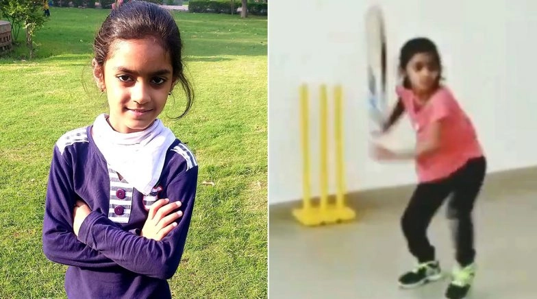 MS Dhoni's 7-Year-Old Fan Pari Sharma Emulates CSK Skipper's Iconic Helicopter Shot