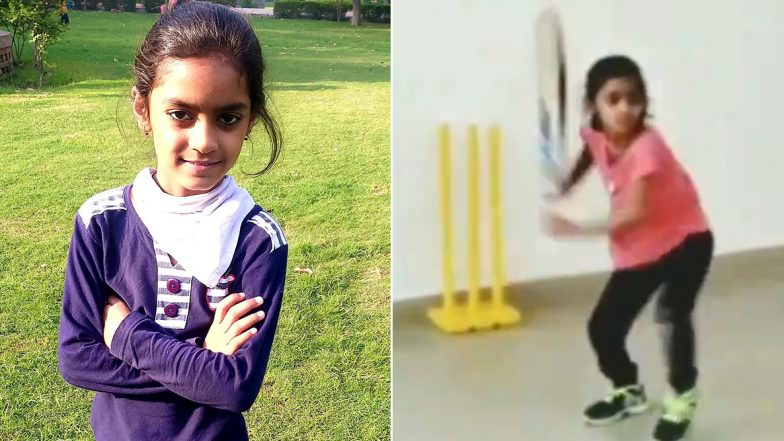 MS Dhoni's 7-Year-Old Fan Pari Sharma Emulates CSK Skipper's Helicopter Shot, Impresses Sanjay Manjrekar and Aakash Chopra (Watch Video)