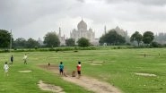 Taj Mahal Is Closed, Cricket Is On! Kids Play at World&rsquo;s Best Gully Cricket Location, Mehtab Bagh, Agra! (View Pics and Video)