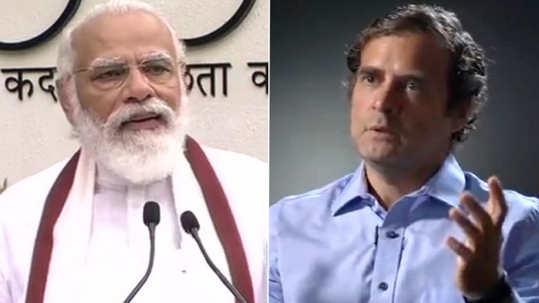 Rahul Gandhi Mocks PM Modi's Garbage-Free India Campaign, Asks Him to 'Come Clean on Chinese Intrusion' in Ladakh
