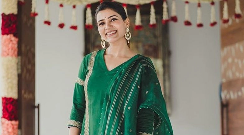 Samantha Akkineni Stuns in a Green Churidar Look!