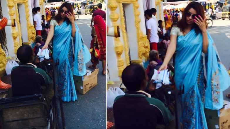 Payal Ghosh Distributes Sanitisers, Masks to the Needy Along with Indian Flags Ahead of Independence Day 2020