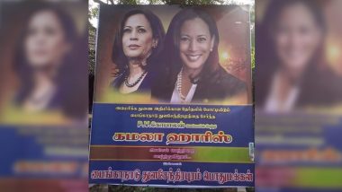 'Victorious' Kamala Harris's Poster Crops Up in Tamil Nadu, Says Her Niece Meena