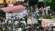 MP: Roof On Which Scores Stood to Watch&nbsp;Funeral&nbsp;Procession of&nbsp;Slain Army Jawan in Rajgarh Collapses, Shows Video