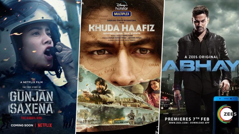 OTT Releases Of The Week: Janhvi Kapoor’s Gunjan Saxena, Vidyut Jammwal’s Khuda Haafiz, Kunal Kemmu’s Abhay 2 and More Independence Week Releases