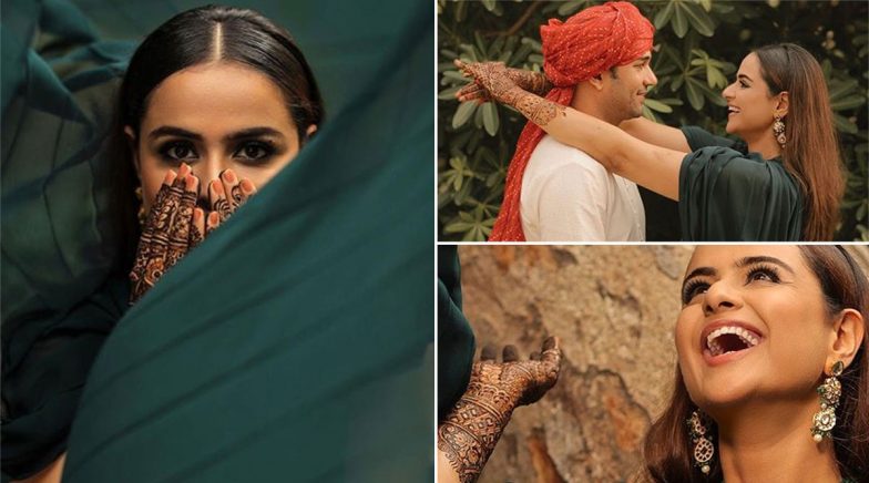 Take a Look at Prachi Tehlan's Pics from Her Mehendi Ceremony!