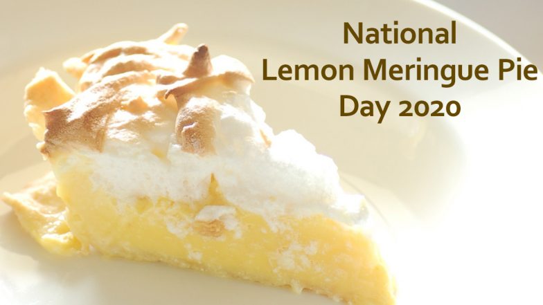 National Lemon Meringue Pie Day 2020: Try This Simple Homemade Recipe to Make Yummy Dessert With Lemon Custard Filling and a Fluffy Meringue Topping (Watch Video)