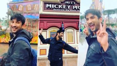 Sushant Singh Rajput's Old Video Visiting Disneyland Paris Goes Viral After Rhea Chakraborty Claims That He Didn’t Step Out During His Paris Trip