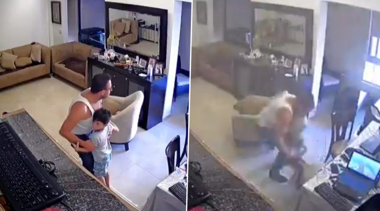 Lebanon's Deadly Beirut Blast: Video of Father Doing his 'Absolute Best' to Protect His Son