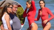 Sylvester Stallone Hits the Beach With Wife Jennifer Flavin and Daughters Sophia and Scarlet