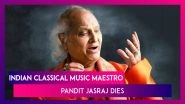 Pandit Jasraj, Hindustani Vocal Maestro Dies Aged 90 In New York, PM Modi Offers Condolences