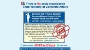 'Special Defence Personnel Forum' Formed By Govt for Recruitment Under Ministry of Corporate Affairs? PIB Fact Check Debunks Fake Job Advertisement