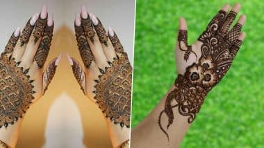 New Mehndi Designs For Hartalika Teej 2020: Quick Shiva Parvati Portrait and Latest Arabic Mehendi Pattern Images and Tutorial Videos to Celebrate Teej