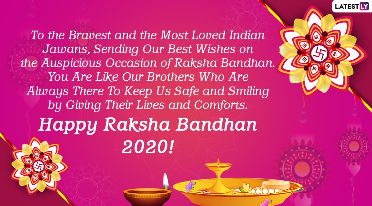 Happy Rakhi 2020 Greetings for Soldiers of Indian Army: Send ...