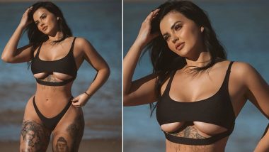 380px x 214px - XXX Star Renee Gracie Flaunts Her Under Boob in a Racy High-Rise Black  Bikini BUT It Is Porn Star's HOT Tattoos That Has Fans Dropping Their Jaws  | ðŸ‘— LatestLY