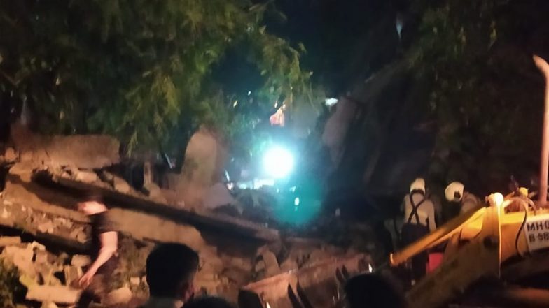 Mumbai: Empty House Collapses on Sherley Rajan Road in Bandra, Damages Nearby Structures; One Rescued