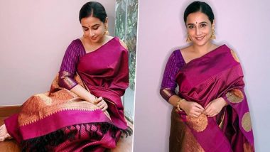 On Independence Day 2020, Vidya Balan Dons the Ethnic Avatar; Actress Celebrates Unity in Diversity of Indian Silks (View Pics)