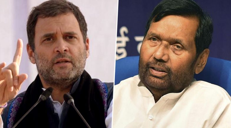 Ram Vilas Paswan Hits Back at Rahul Gandhi, Blames UPA-Era Provision For Non-Updation of NFSA List