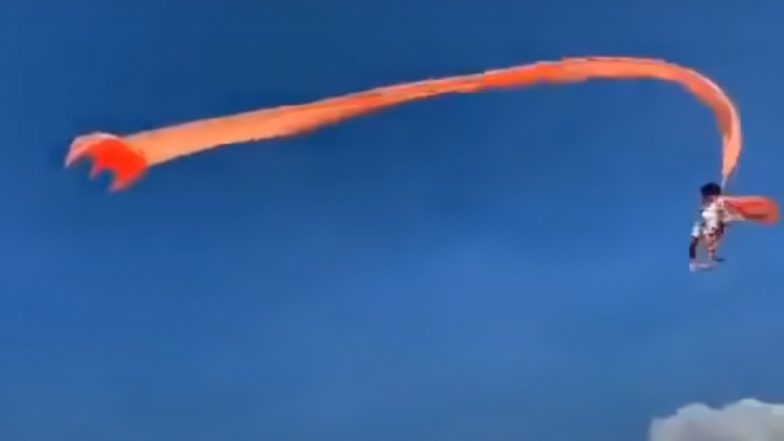Viral Video of Three-Year-Old Girl Flown Away with a Kite at The Taiwan Kite Festival Takes Over the Internet; Little one Safe with Minor Injuries