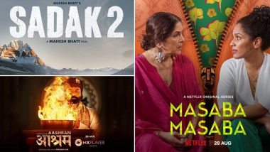 OTT Releases Of The Week: Sanjay Dutt, Alia Bhatt’s Sadak 2, Bobby Deol’s Aashram, Neena Gupta’s Masaba Masaba and More - Movies and Web Shows to Catch Up