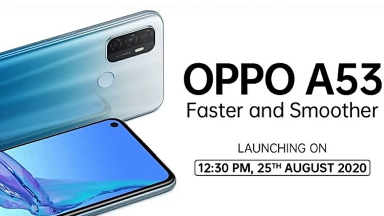Oppo A53 Smartphone With 90Hz Punch-Hole Display Launching in India on August 25, 2020