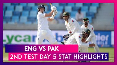 ENG vs PAK Stat Highlights 2nd Test Day 5: Rain-Hit Match Ends In A Draw