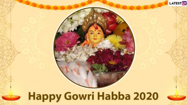 Gowri Habba 2020 in Kannada Wishes & HD Images: WhatsApp Stickers, Facebook Messages, SMS and GIFs to Celebrate the Day Ahead of Ganesh Chaturthi