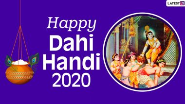 Dahi Handi 2020 Wishes, Govinda Images and Janmashtami Messages Take Over Twitter: Netizens Miss Dahi Handi Celebrations Amid the Pandemic, Urges Everyone to #StayHomeStaySafe
