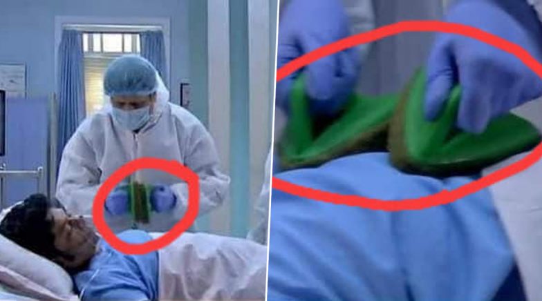 Scotch Brite Bathroom Scrubber Used As Defibrillator by Doctor on Bangla TV Show 'Krishnakoli'