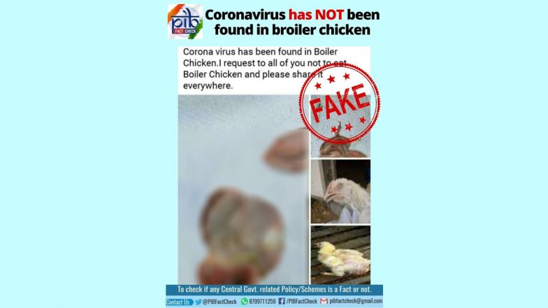 Coronavirus Found in Broiler Chicken? PIB Fact Check Debunks Fake News