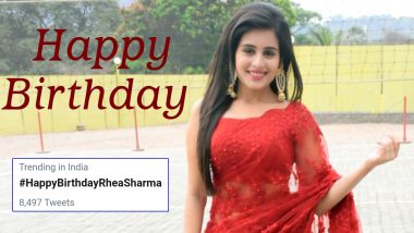 Fans Trends #HappyBirthdayRheaSharma on Twitter on the Yeh Rishtey Hain Pyaar Ke Actress’ Birthday