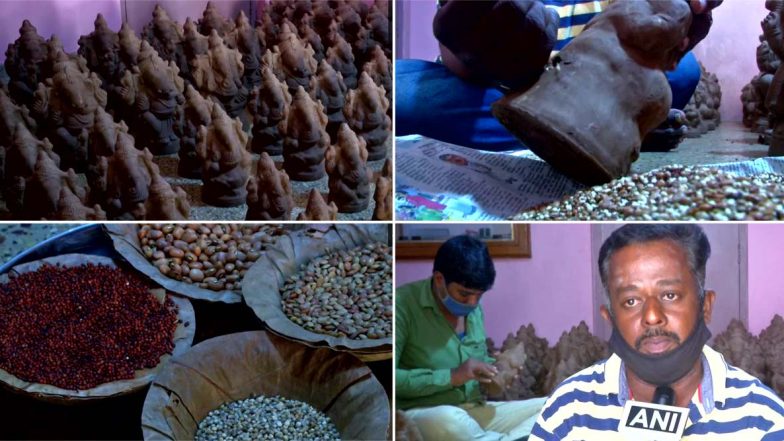 Eco-Friendly Ganesha Idols for Ganesh Chaturthi 2020: From Seed-Embedded Red Sand Ganpati to Bappa Made of Cow Dung, Types of Green Ganesh Idols You Must Bring To Your Home On Ganeshotsav