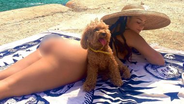 Demi Rose Bares Her Butt at the Beach with Her Poodle and the HOT Pic Will Take Away Your Monday Blues